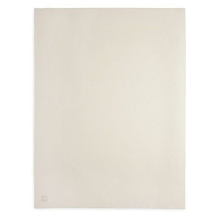 Jollein Wiegdeken Basic Knit Ivory 75x100cm koop je bij Babywinkel