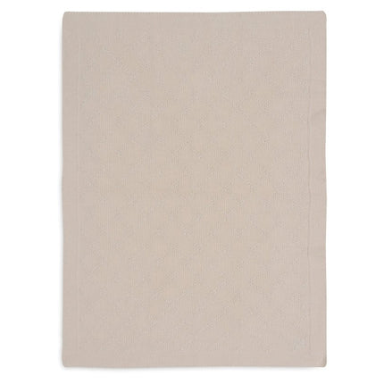 Jollein Wiegdeken Check Knit Oatmeal 75 X 100 Cm koop je bij Babywinkel