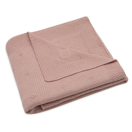 Jollein Wiegdeken Cosy Knit Wild Rose 75 X 100 Cm koop je bij Babywinkel