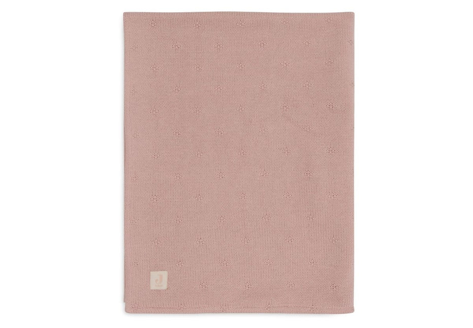Jollein Wiegdeken Cosy Knit Wild Rose/Velvet 75 X 100 Cm koop je bij Babywinkel