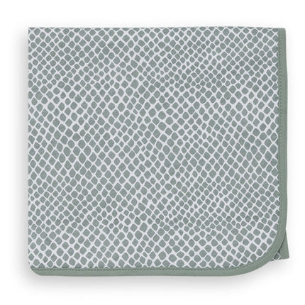 Jollein Wiegdeken Jersey Snake Ash Green 75x100cm koop je bij Babywinkel