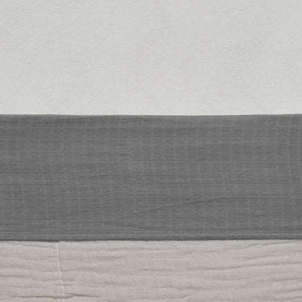 Jollein Wieglaken Wrinkled Cotton Storm Grey 75x100cm koop je bij Babywinkel