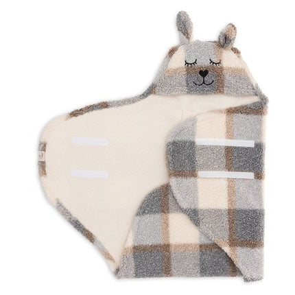 Jollein Wikkeldeken Baby Bunny Check Boucle koop je bij Babywinkel