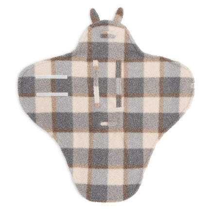Jollein Wikkeldeken Baby Bunny Check Boucle koop je bij Babywinkel