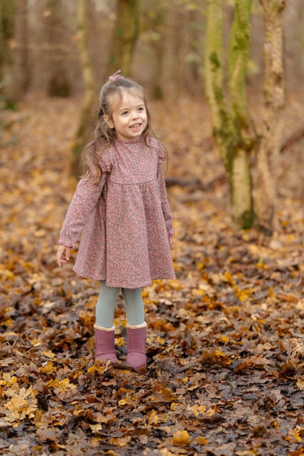 Little Dutch Baby Jurkje Lange Mouw Rouge Flower koop je bij Babywinkel