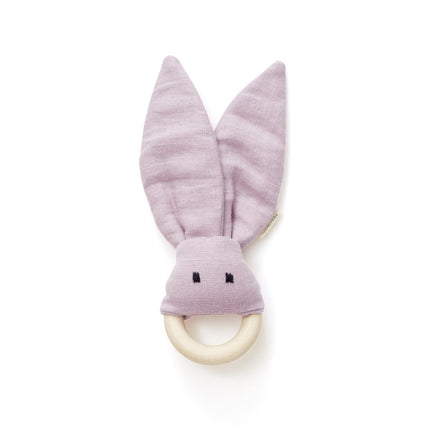 Kid's Concept Bijtring Linnen Roze koop je bij Babywinkel