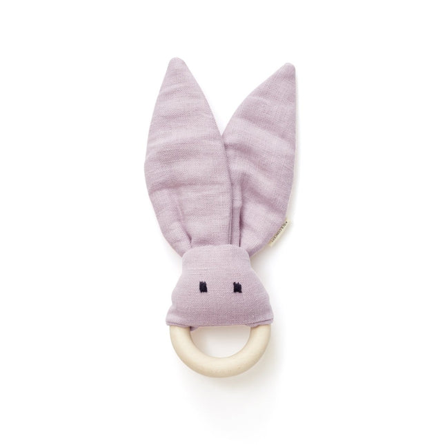 Kid's Concept Bijtring Linnen Roze koop je bij Babywinkel