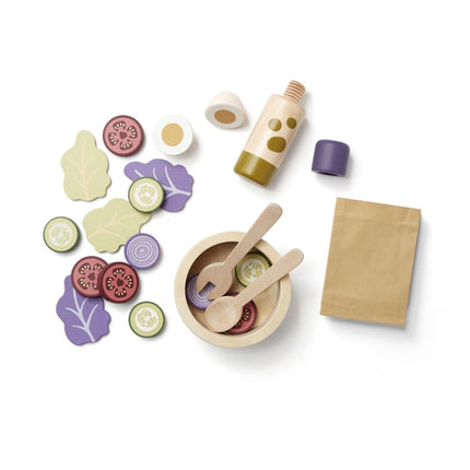 Kid's Concept Houten Speelgoed Salade Set koop je bij Babywinkel