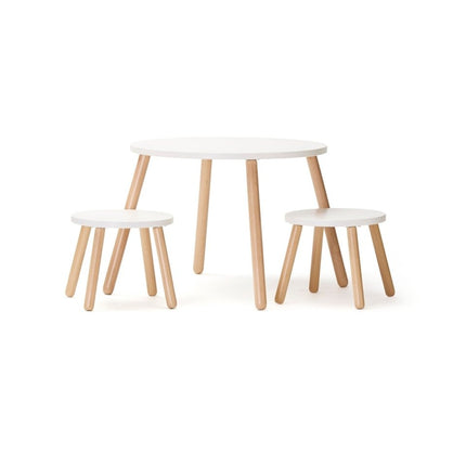 Kid's Concept Tafel Set met Krukken Wit koop je bij Babywinkel