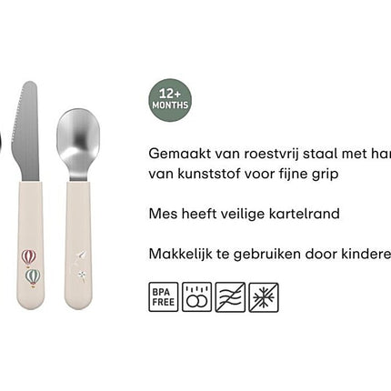 Mepal Bestekset Mio Sunshine & Rainbow 3 - Delig koop je bij Babywinkel