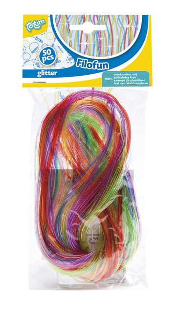 Knutseltouwtjes Glitter 50st koop je bij Babywinkel