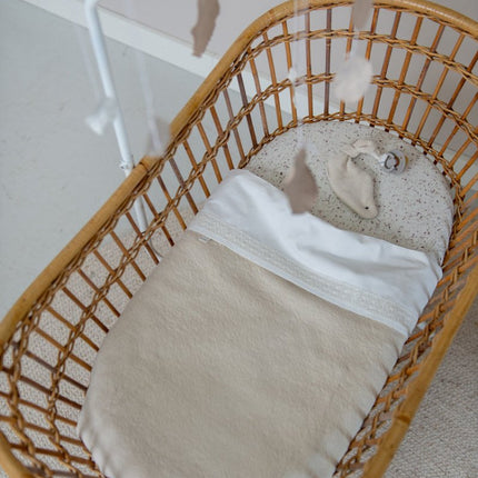 Koeka Wiegdeken Flanel Runa Warm White koop je bij Babywinkel
