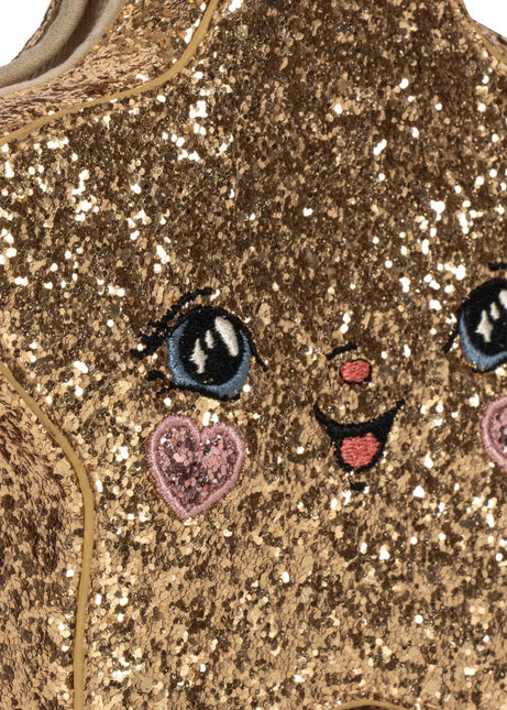 Konges Sløjd Kindertasje Goud Glitter Ster koop je bij Babywinkel