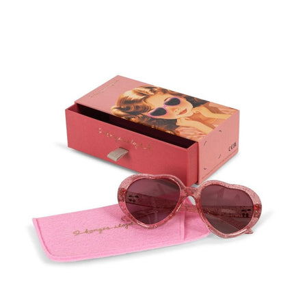 Konges Slojd Baby Zonnebril Heart Cherry Glitter koop je bij Babywinkel