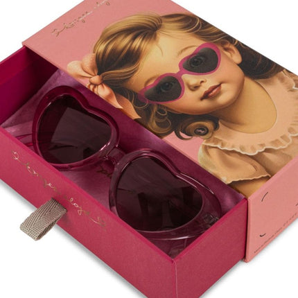 Konges Slojd Baby Zonnebril Heart Pink Multi koop je bij Babywinkel
