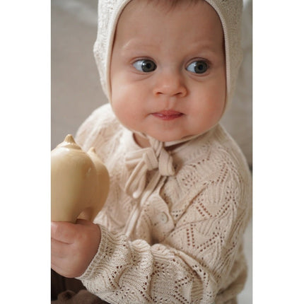 Konges Slojd Bijtring Borsten Creamy White 10cm koop je bij Babywinkel