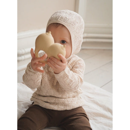 Konges Slojd Bijtring Borsten Creamy White 10cm koop je bij Babywinkel