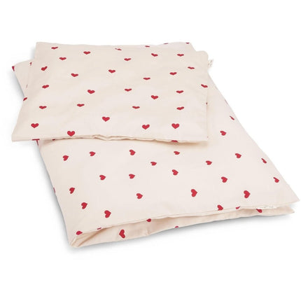 Konges Slojd Dekbedovertrek Wieg Baby Amour Rouge koop je bij Babywinkel