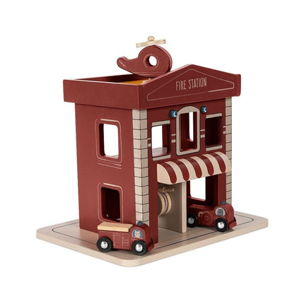 Konges Slojd Houten Speelgoed Brandweerkarzerne koop je bij Babywinkel
