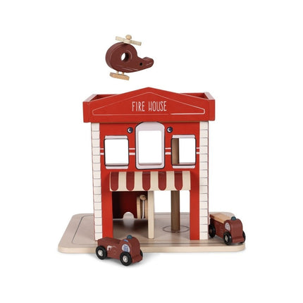 Konges Slojd Houten Speelgoed Brandweerkarzerne koop je bij Babywinkel