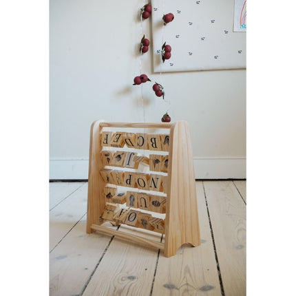 Konges Slojd Telraam Abc Wooden Block Frame Multi koop je bij Babywinkel