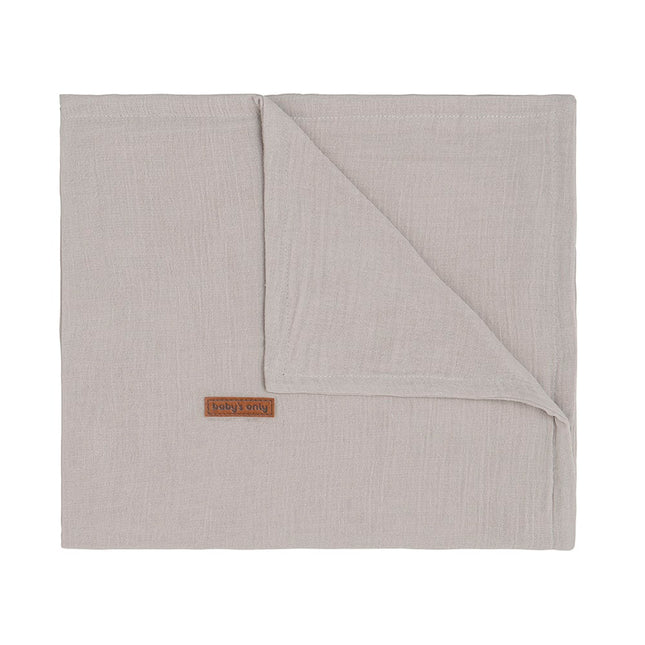 Baby's Only Ledikantdeken Breeze Urban Taupe koop je bij Babywinkel