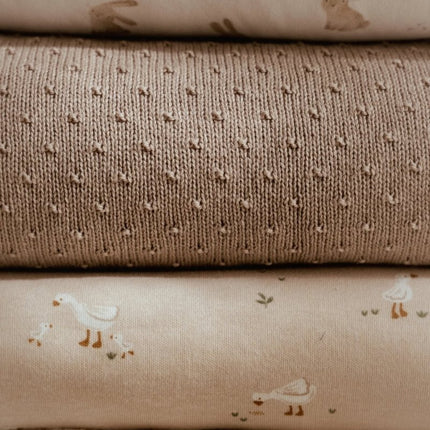Little Dutch Ledikantdeken Pure Soft Beige Gebreid koop je bij Babywinkel
