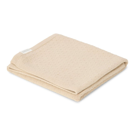 Little Dutch Ledikantdeken Pure Soft Beige Gebreid koop je bij Babywinkel