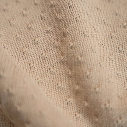 Little Dutch Ledikantdeken Pure Soft Beige Gebreid koop je bij Babywinkel