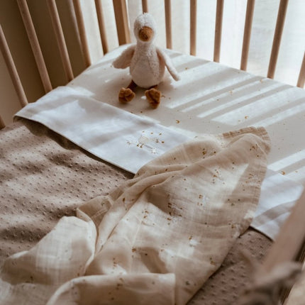 Little Dutch Ledikantdeken Pure Soft Beige Gebreid koop je bij Babywinkel