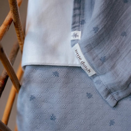 Little Dutch Ledikantdeken Pure Denim Blue koop je bij Babywinkel