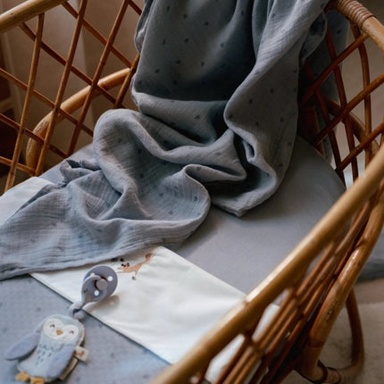 Little Dutch Ledikantdeken Pure Denim Blue koop je bij Babywinkel