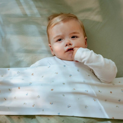 Little Dutch Ledikantdeken Pure Sage Leaves koop je bij Babywinkel