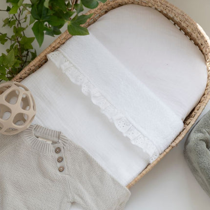 Baby's Only Ledikantdeken Teddy Calm Wit koop je bij Babywinkel