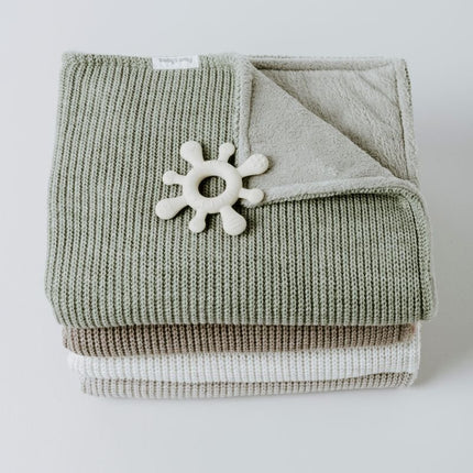 Baby's Only Ledikantdeken Teddy Hope Dusty Grey koop je bij Babywinkel