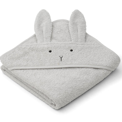 Liewood Badcape Baby Albert Rabbit Dumbo Grey koop je bij Babywinkel