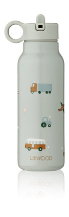 Liewood Drinkbeker Falk Vehicles/Dove Blue 350Ml koop je bij Babywinkel