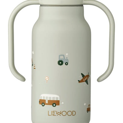 Liewood Drinkbeker Kimmie Vehicles/Dove Blue 250Ml koop je bij Babywinkel