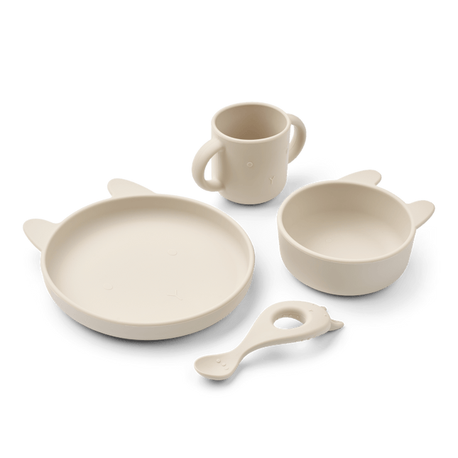 Liewood Kinderservies Set Vivi Rabbit sandy koop je bij Babywinkel