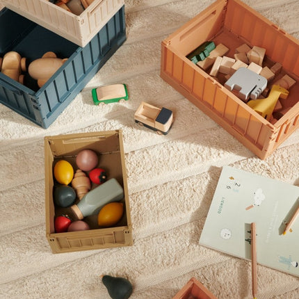 Liewood Opbergbakjes Weston Whale Blue L koop je bij Babywinkel