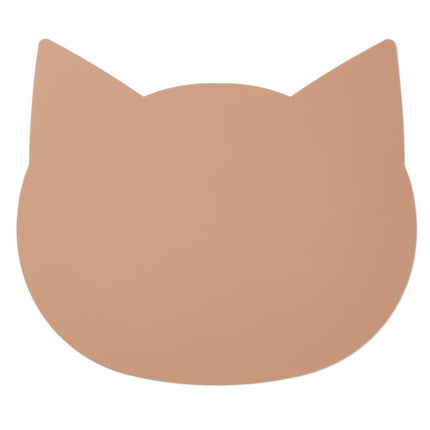 Liewood Placemat Aura Cat Dark Rose koop je bij Babywinkel