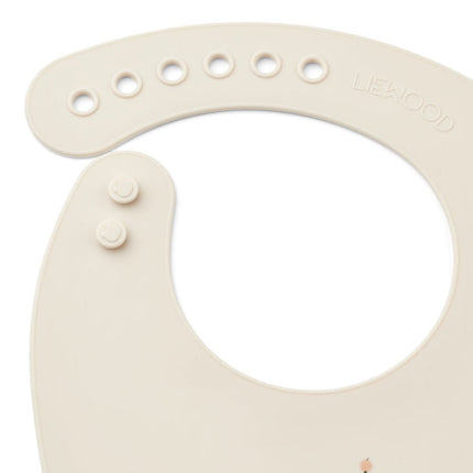 Liewood Slabbetje Tilda Peach/ Sea Shell 2St koop je bij Babywinkel