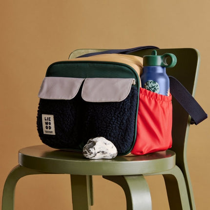 Liewood Thermos Tas Elijas Medium Classic Navy Multi Mix koop je bij Babywinkel