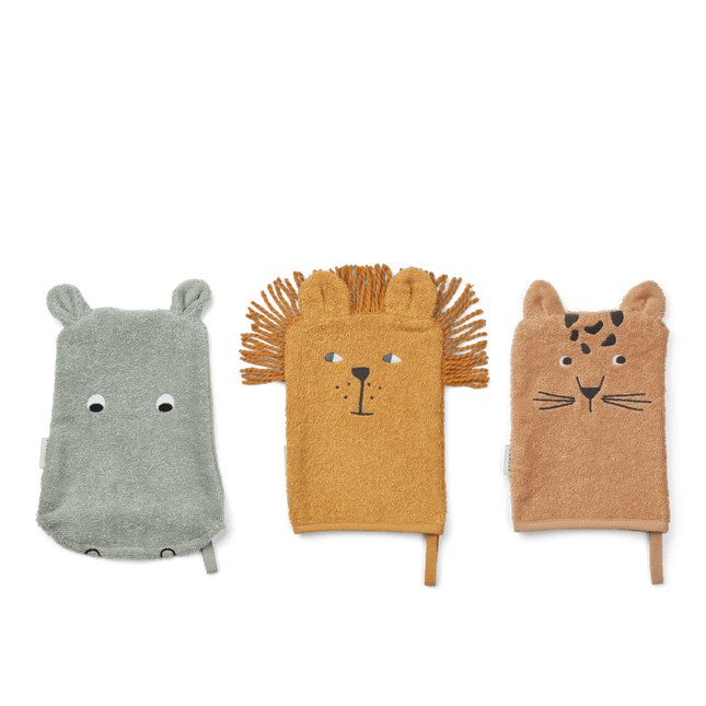 Liewood Washandje Sylvester Safari 3St koop je bij Babywinkel