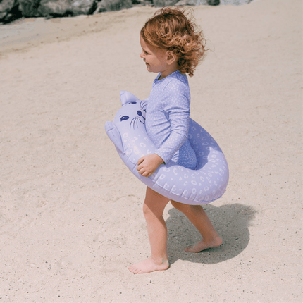 Lila Leopard Animal Zwemband koop je bij Babywinkel