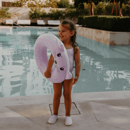 Lila Leopard Animal Zwemband koop je bij Babywinkel
