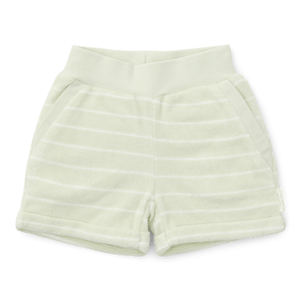 Little Dutch Baby Broekje Kort Badstof Farm Green Stripes koop je bij Babywinkel