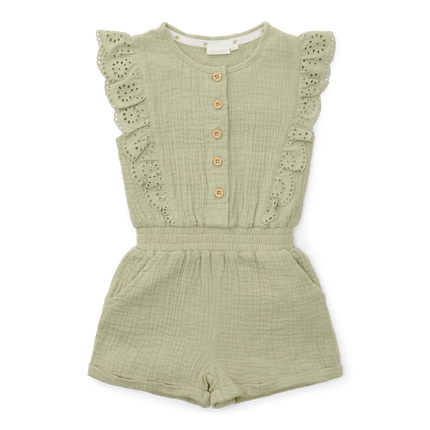 Little Dutch Baby Jumpsuit Mousseline Grass Green koop je bij Babywinkel