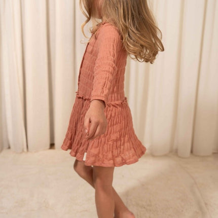 Little Dutch Baby Jurkje Lange Mouwen Rose Pink koop je bij Babywinkel