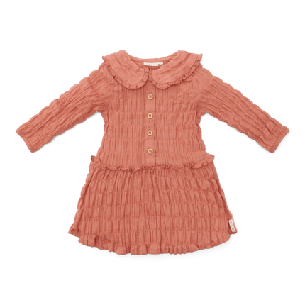 Little Dutch Baby Jurkje Lange Mouwen Rose Pink koop je bij Babywinkel